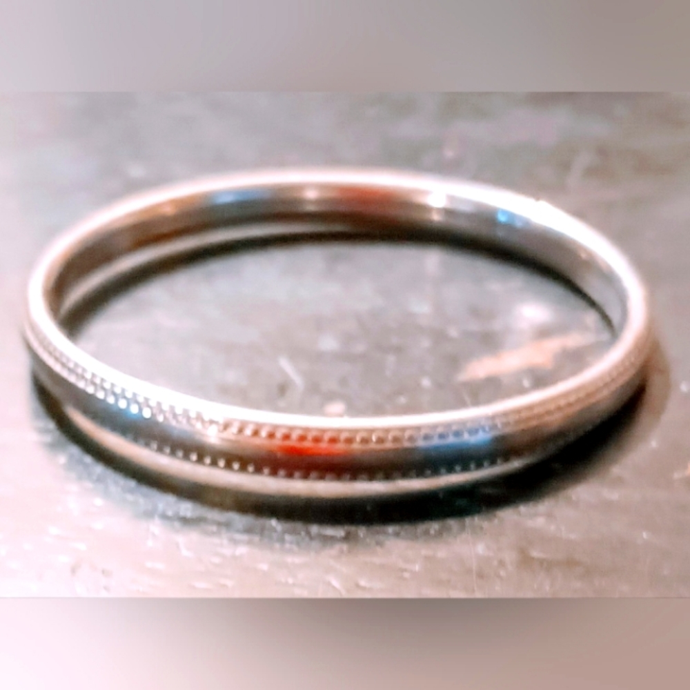 Sterling Silver 9.25 Baby Unisex  size 2 inch length bracelet.